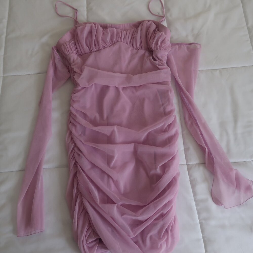 Oh Polly Pink Bodycon Dress